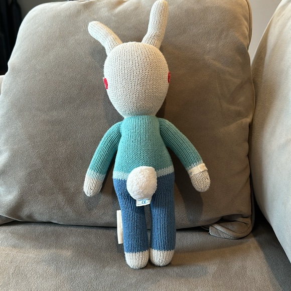 Cuddle + Kind Benedict the Bunny stuffed animal 13” - Picture 2 of 6